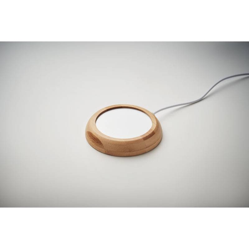 Bambusový USB ohřívač hrnků, hnědá Wood Bambusový USB ohřívač hrnků, hnědá Wood