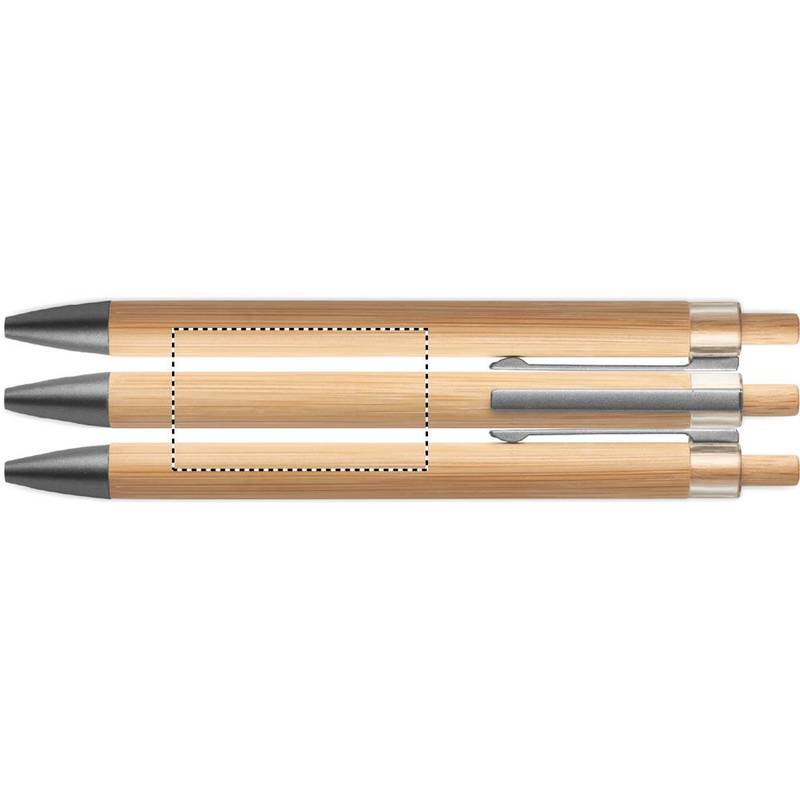 Tlačidlové bambusové pero, hnedá Wood Tlačidlové bambusové pero, hnedá Wood