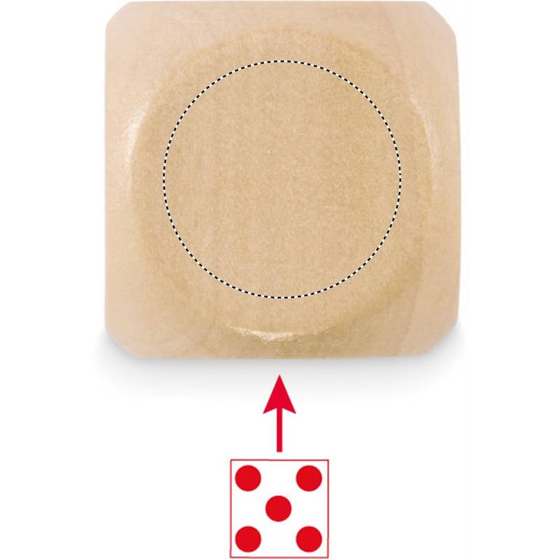 Drevená kocka 3 cm, hnedá Wood Drevená kocka 3 cm, hnedá Wood