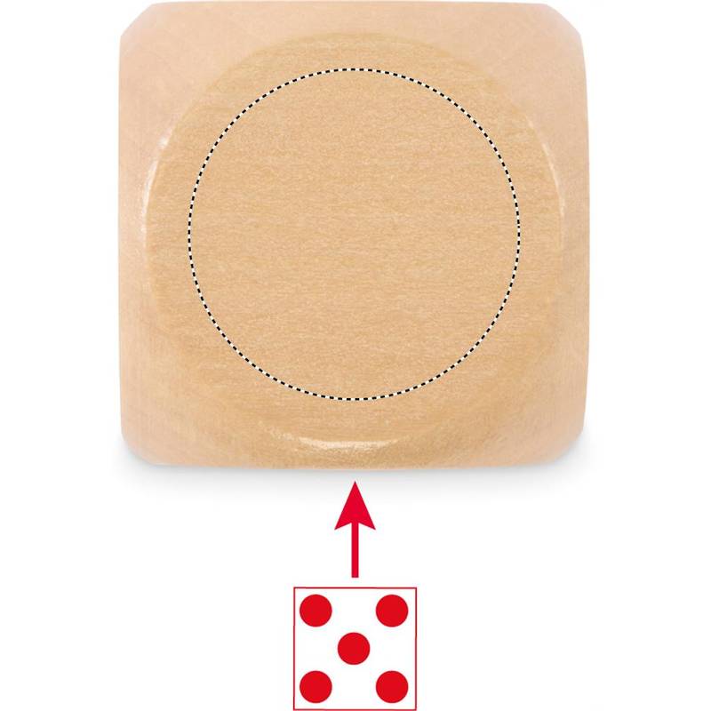 Drevená kocka 5 cm, hnedá Wood Drevená kocka 5 cm, hnedá Wood