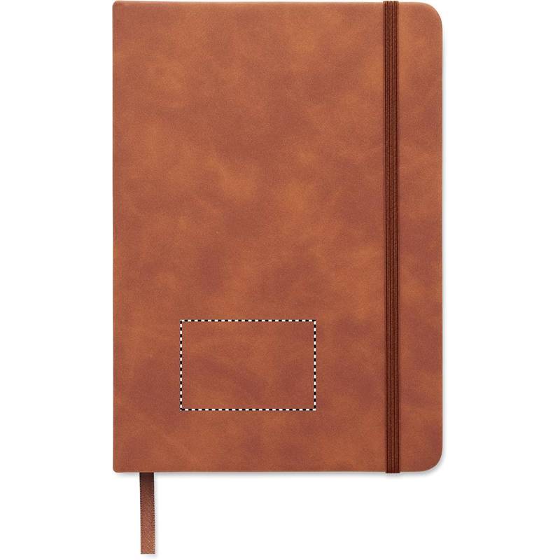 Zápisník A5 z PU, hnědá Zápisník A5 z PU, hnědá