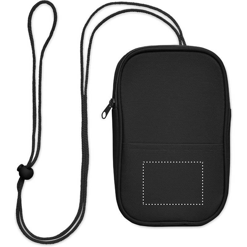 Cestovné RPET púzdro, čierna Cestovné RPET púzdro, čierna