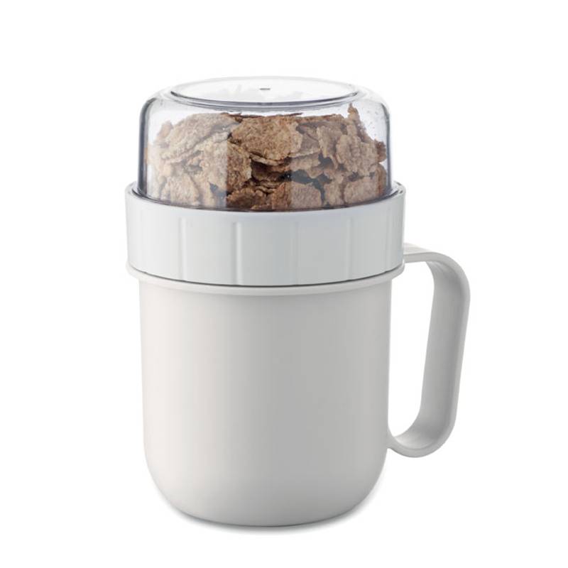 Hrnek na cesty z PP 450 ml, bílá Hrnek na cesty z PP 450 ml, bílá