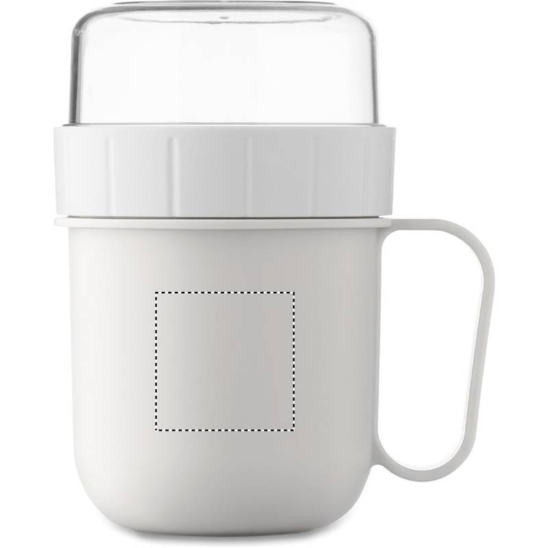 Hrnek na cesty z PP 450 ml, bílá Hrnek na cesty z PP 450 ml, bílá