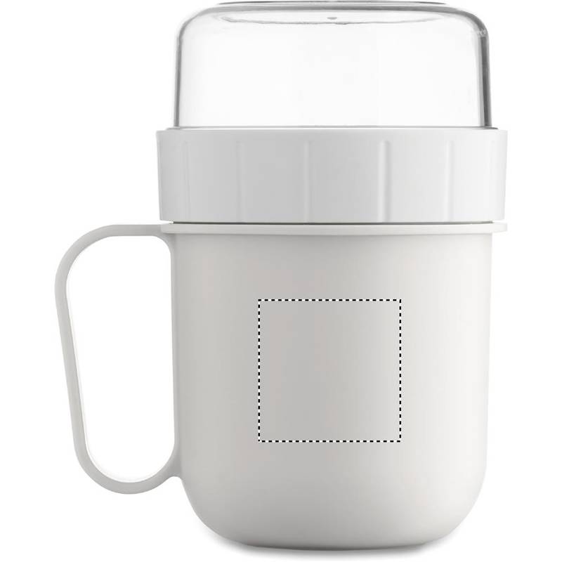 Hrnek na cesty z PP 450 ml, bílá Hrnek na cesty z PP 450 ml, bílá