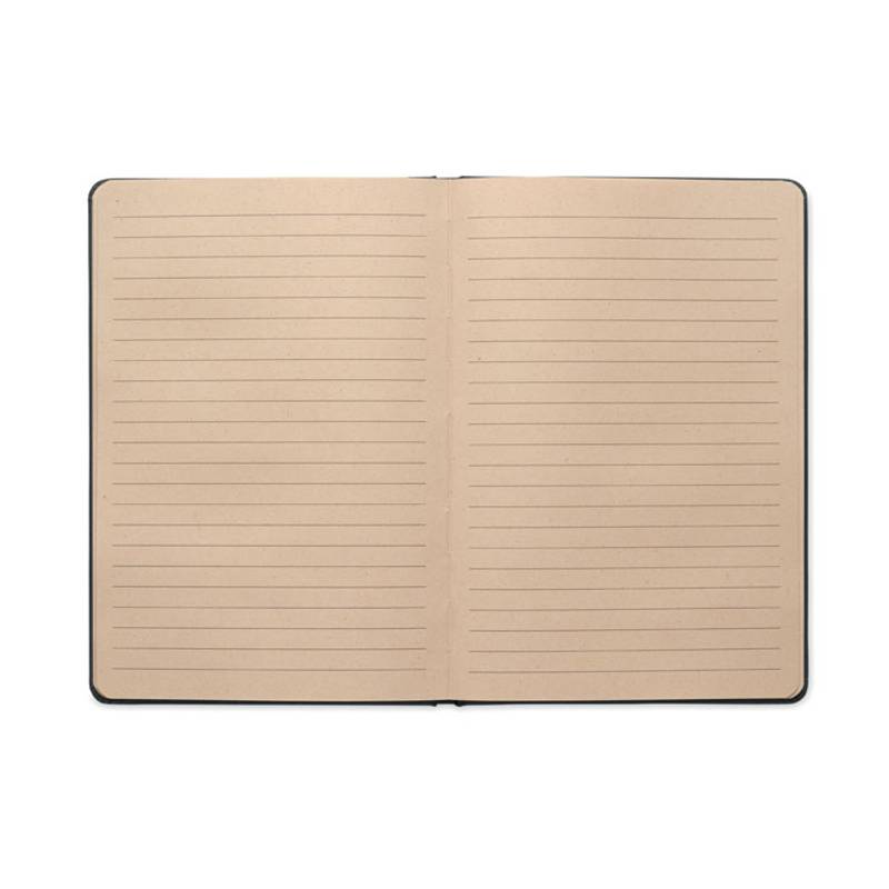 Zápisník A5 z třtinového PLA, černá Zápisník A5 z třtinového PLA, černá