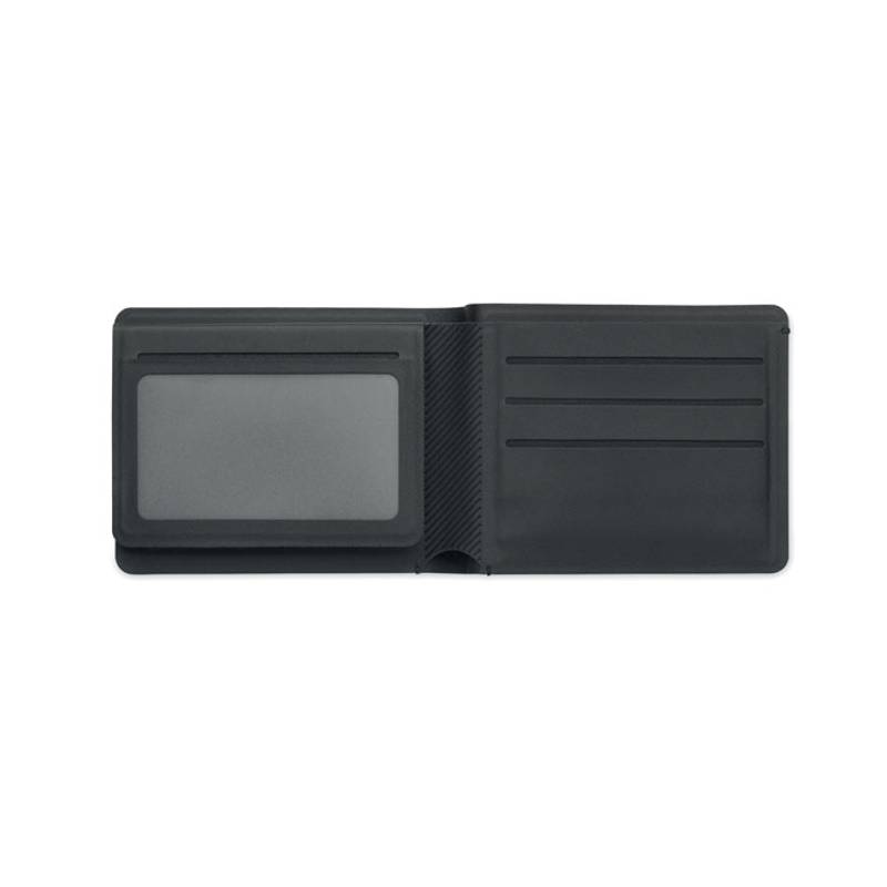 Peňaženka z PU s vyhľadávačom, čierna Peňaženka z PU s vyhľadávačom, čierna