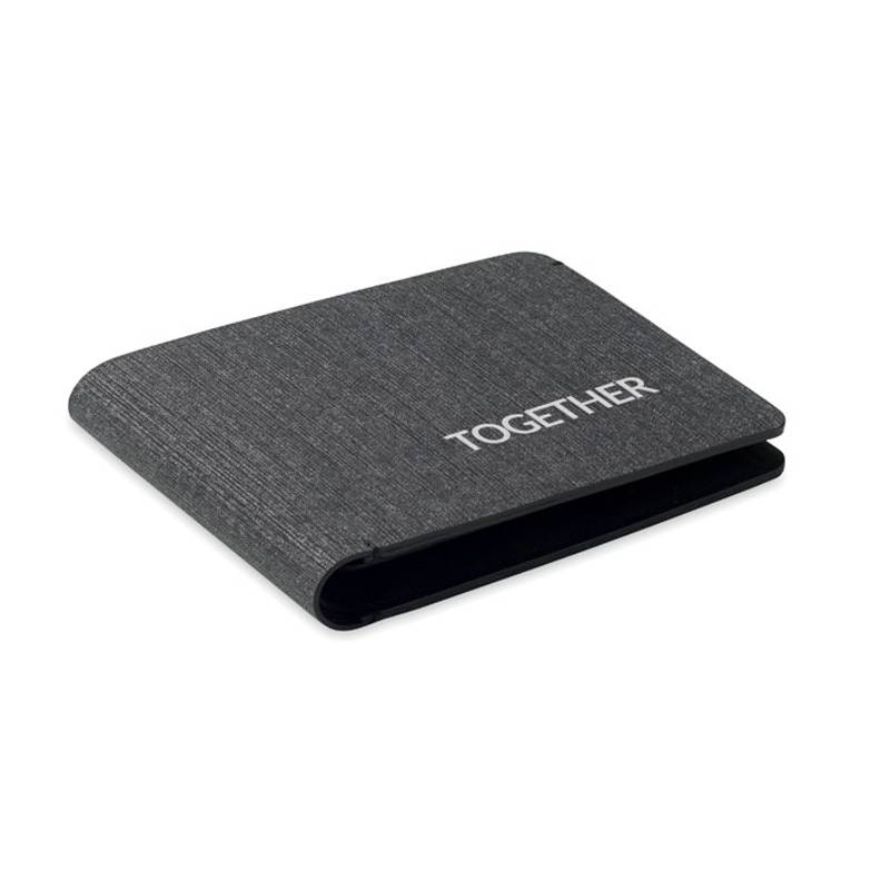 Peňaženka z PU s vyhľadávačom, čierna Peňaženka z PU s vyhľadávačom, čierna