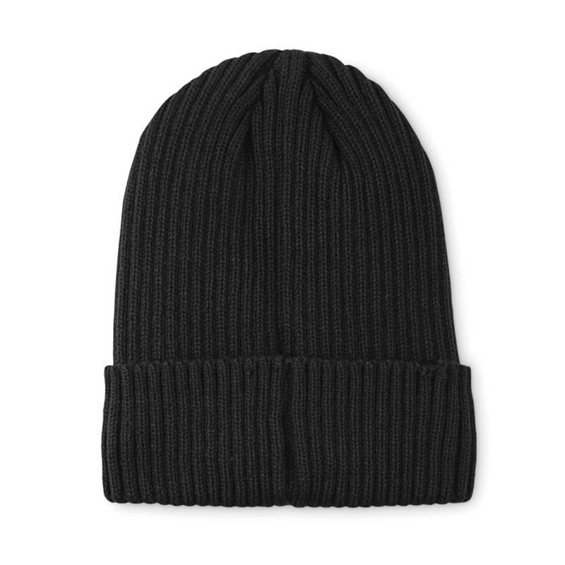 Pletená 3M čiapka s lemom, čierna Pletená 3M čiapka s lemom, čierna