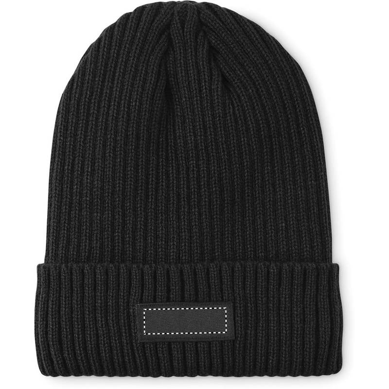 Pletená 3M čiapka s lemom, čierna Pletená 3M čiapka s lemom, čierna