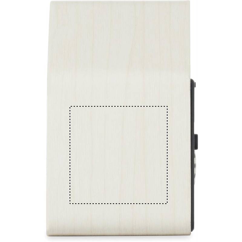 Budík ve stylu kukaček z MDF, bílá Budík ve stylu kukaček z MDF, bílá