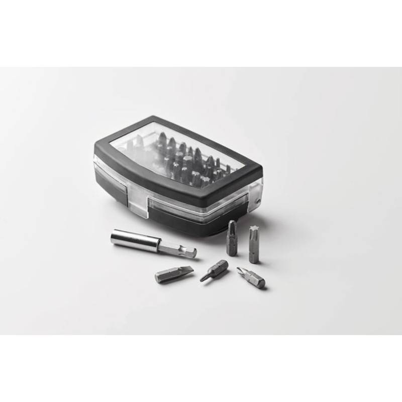 Sada skrutkovačov a bitov, 32ks, čierna Sada skrutkovačov a bitov, 32ks, čierna