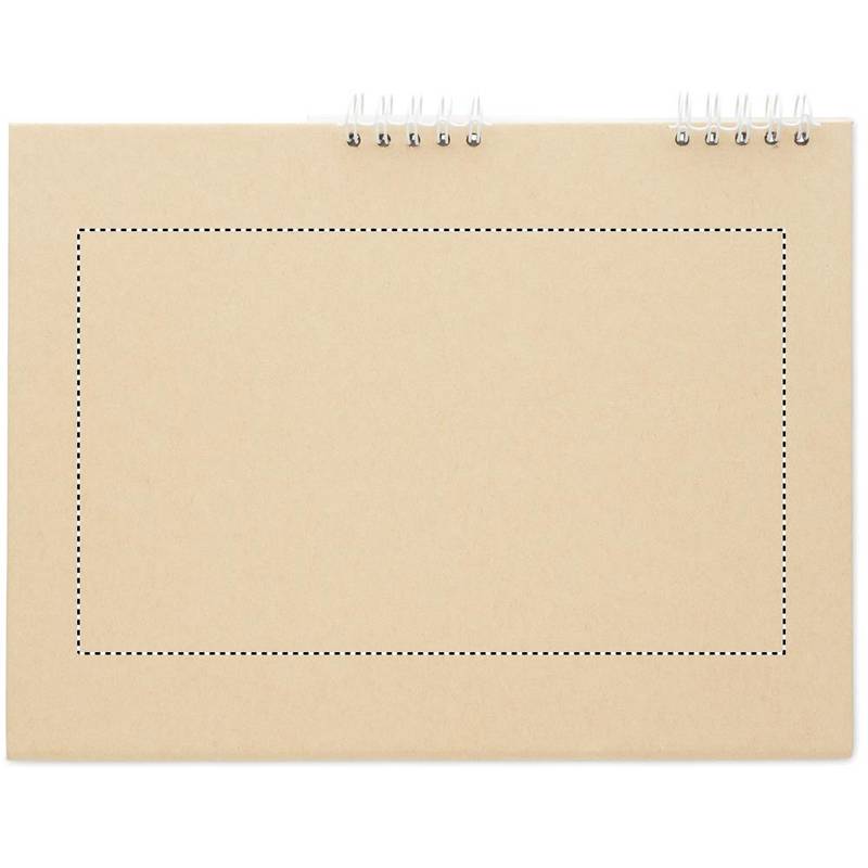Stolový kalendár s bločkom, hnedá Beige Stolový kalendár s bločkom, hnedá Beige