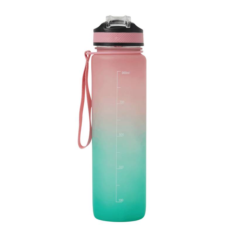 Sportovní láhev na vodu HYDRO LEVEL, růžová - modrá Turquoise Sportovní láhev na vodu HYDRO LEVEL, růžová - modrá Turquoise