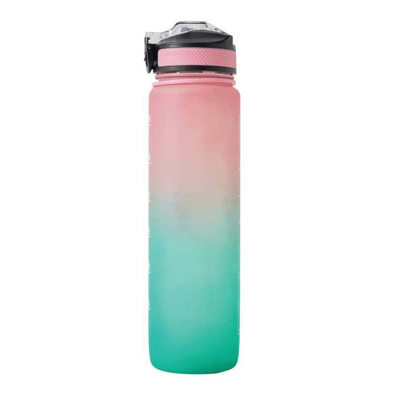 Sportovní láhev na vodu HYDRO LEVEL, růžová - modrá Turquoise Sportovní láhev na vodu HYDRO LEVEL, růžová - modrá Turquoise
