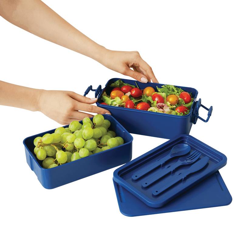 Obedový box WELL PREPARED, modrá Obedový box WELL PREPARED, modrá