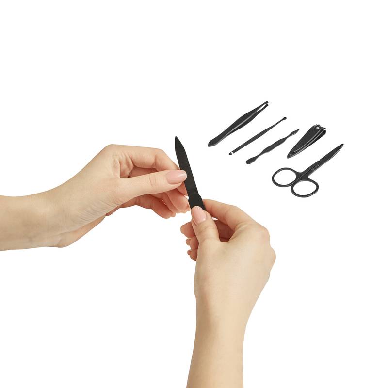 Manikúrna sada ELAINE PRE RPET, sivá Manikúrna sada ELAINE PRE RPET, sivá