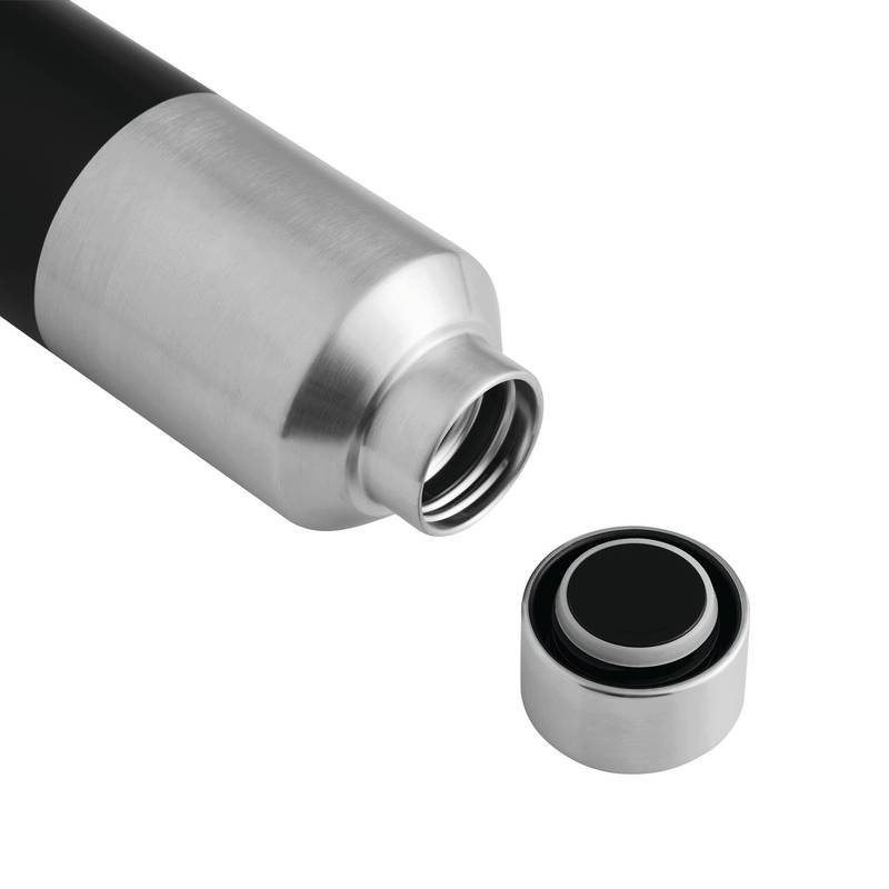 Vakuová láhev na pití STEECO, černá Vakuová láhev na pití STEECO, černá