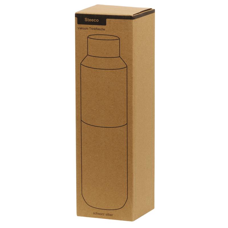 Vakuová láhev na pití STEECO, černá Vakuová láhev na pití STEECO, černá