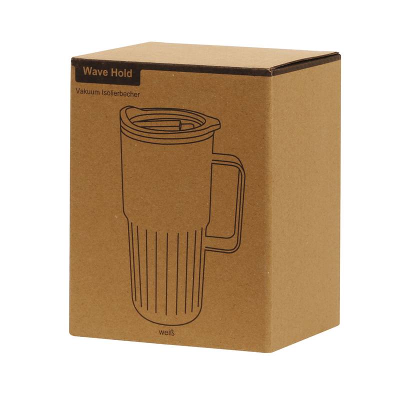 Vakuový hrnek na nápoje WAVE HOLD, bílá Vakuový hrnek na nápoje WAVE HOLD, bílá