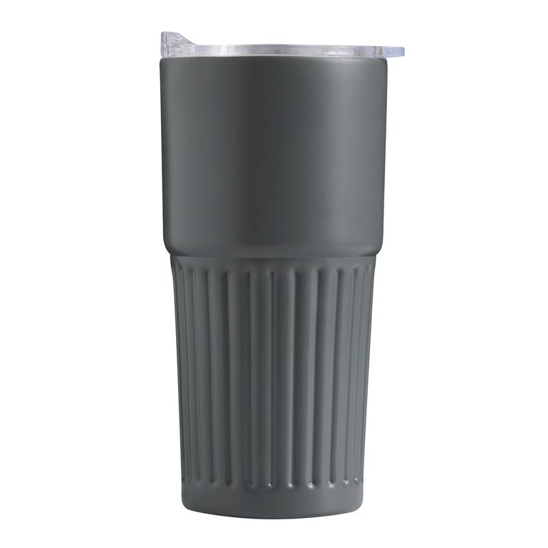 Vakuový hrnek na pití WAVE LINE, šedá Vakuový hrnek na pití WAVE LINE, šedá