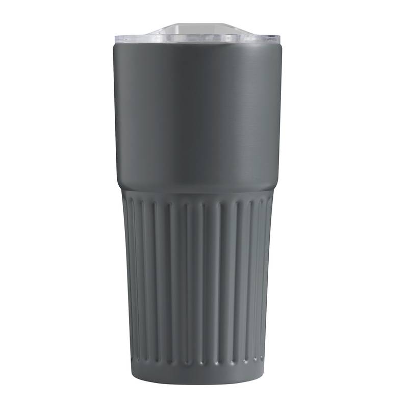 Vakuový hrnek na pití WAVE LINE, šedá Vakuový hrnek na pití WAVE LINE, šedá