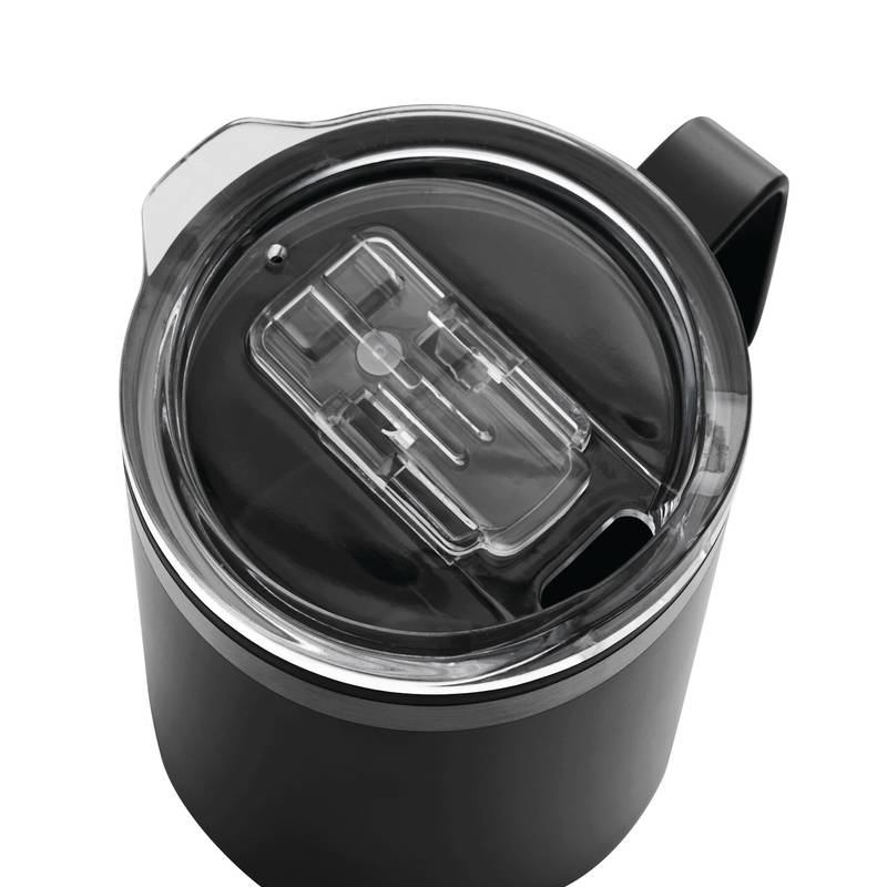 Dvoustěnný cestovní hrnek STYLEMUG, černá Dvoustěnný cestovní hrnek STYLEMUG, černá