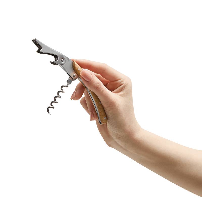 Čašnícky nôž PULLY, hnedá - sivá Silver Čašnícky nôž PULLY, hnedá - sivá Silver