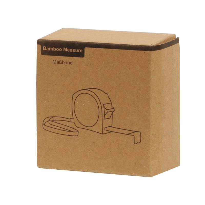 Zvinovací meter 3m BAMBOO MEASURE, čierna - hnedá Zvinovací meter 3m BAMBOO MEASURE, čierna - hnedá