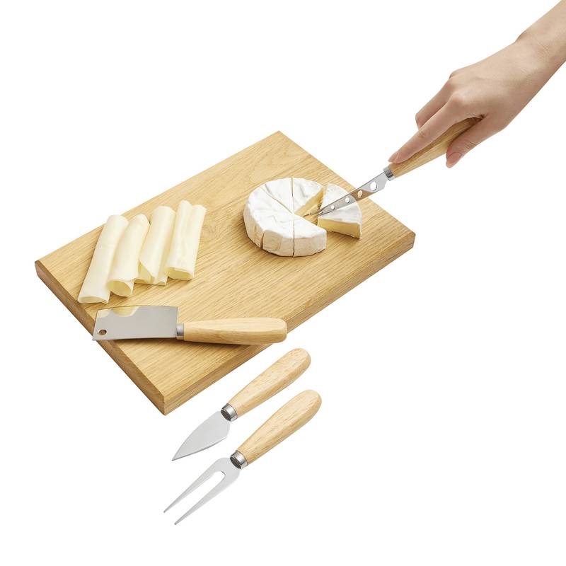 Súprava príborov na syr ELEGANCE, hnedá - sivá Silver Súprava príborov na syr ELEGANCE, hnedá - sivá Silver