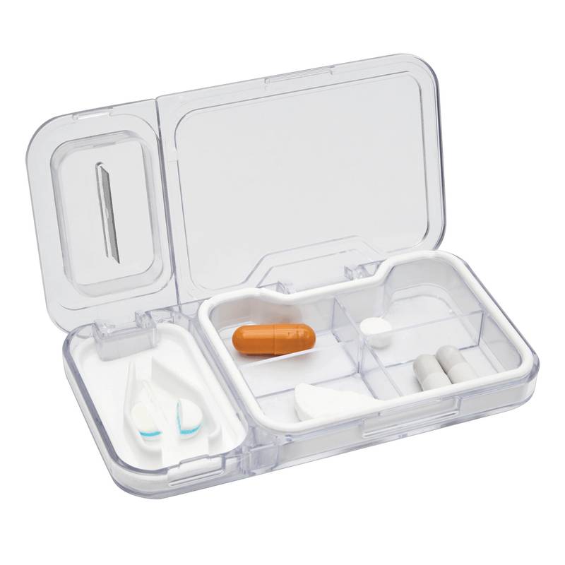 Krabička na lieky CUT IT, biela Krabička na lieky CUT IT, biela