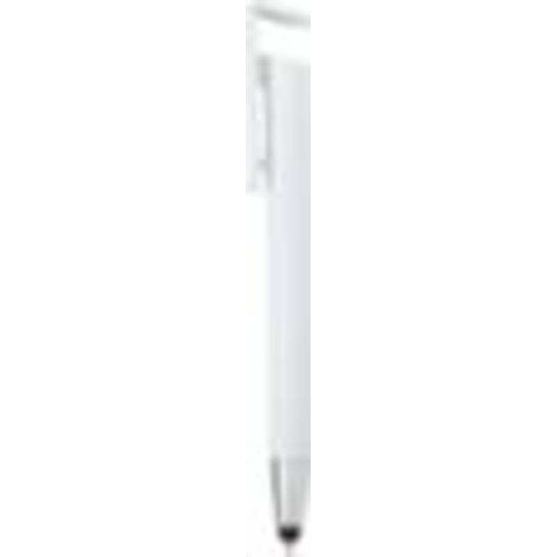 ZEBEDEUS plastové guľôčkové pero,modrá náplň, stylus a stojan na mobil, biela ZEBEDEUS plastové guľôčkové pero,modrá náplň, stylus a stojan na mobil, biela