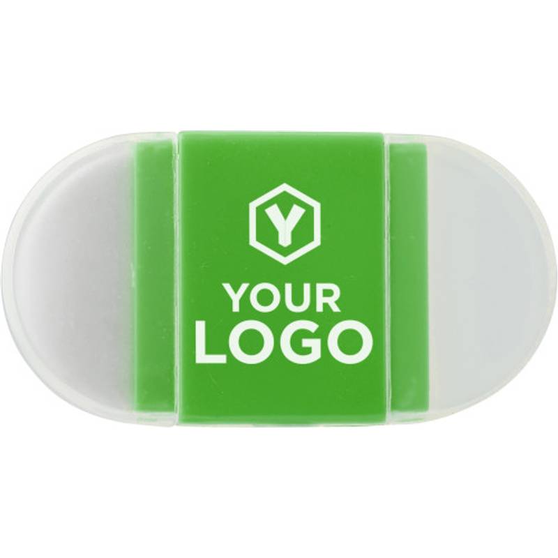 Plastové strúhadlo na ceruzky s gumou, biela Plastové strúhadlo na ceruzky s gumou, biela