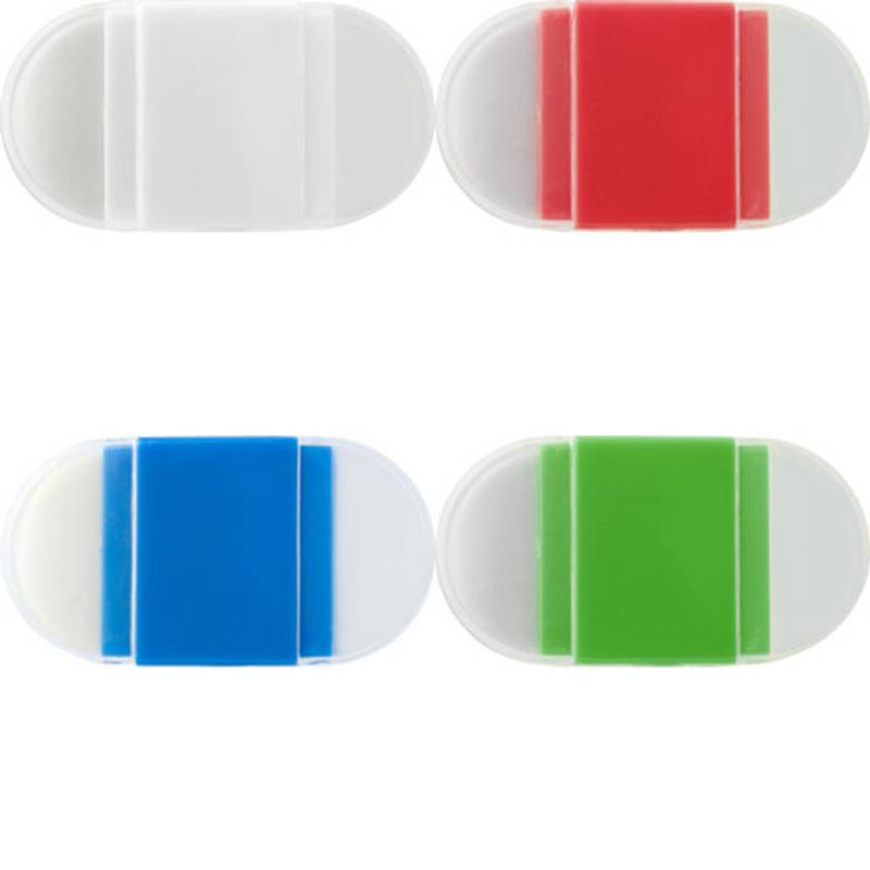 Plastové strúhadlo na ceruzky s gumou, biela Plastové strúhadlo na ceruzky s gumou, biela