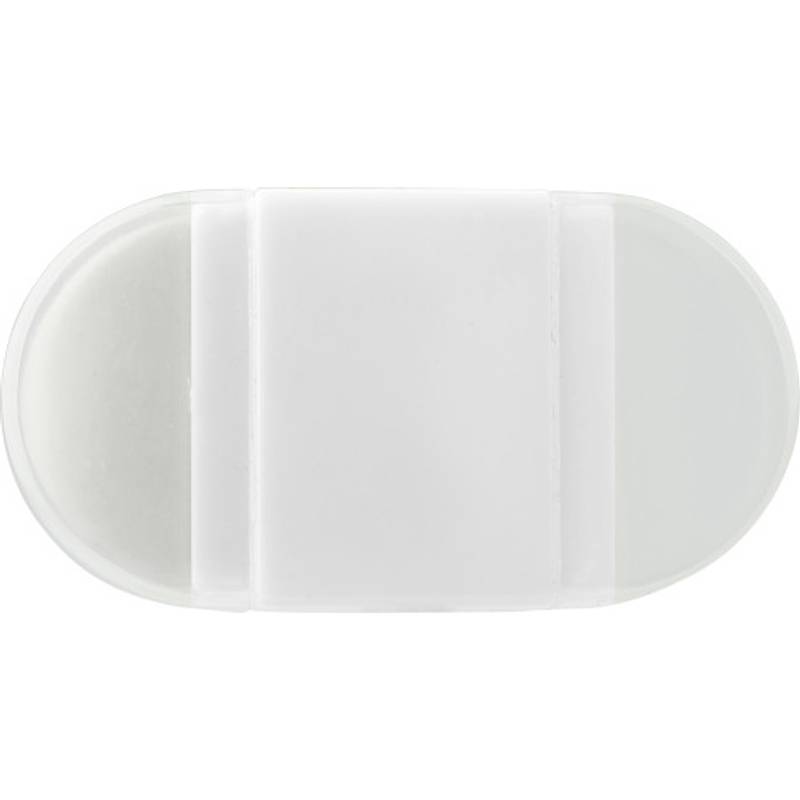 Plastové strúhadlo na ceruzky s gumou, biela Plastové strúhadlo na ceruzky s gumou, biela