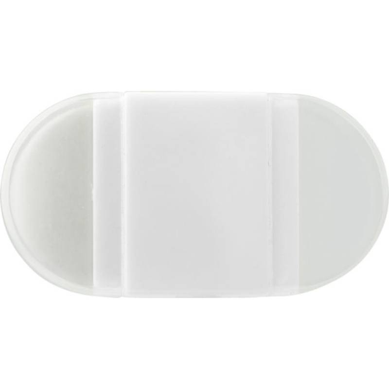 Plastové strúhadlo na ceruzky s gumou, biela Plastové strúhadlo na ceruzky s gumou, biela