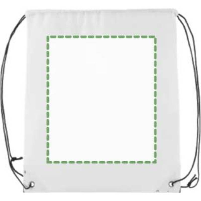 Sťahovací batoh z netkanej textílie, biely Sťahovací batoh z netkanej textílie, biely