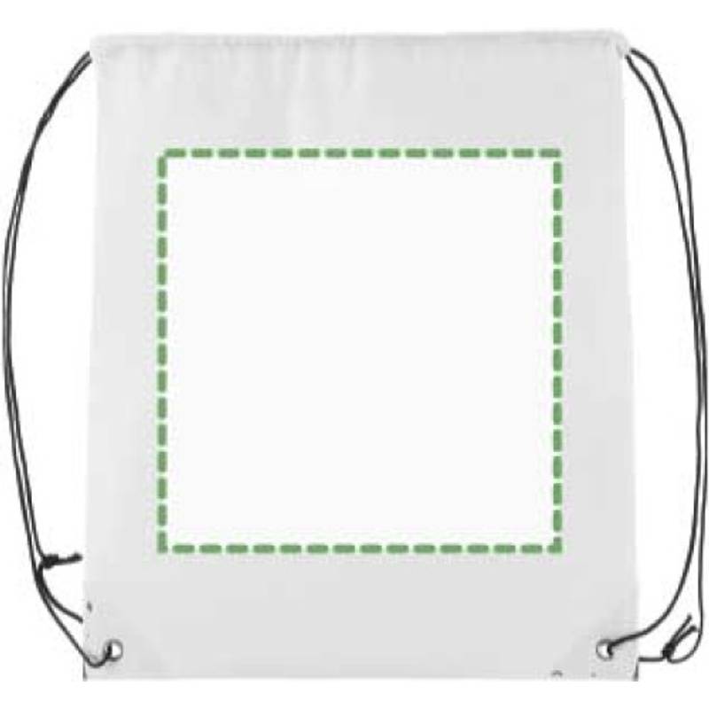 Sťahovací batoh z netkanej textílie, biely Sťahovací batoh z netkanej textílie, biely