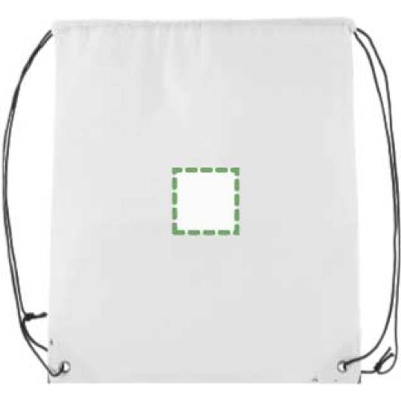 Sťahovací batoh z netkanej textílie, biely Sťahovací batoh z netkanej textílie, biely