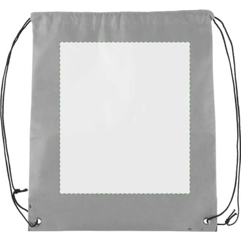 Sťahovací batoh z netkanej textílie, biely Sťahovací batoh z netkanej textílie, biely