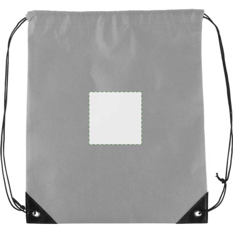 Sťahovací batoh z netkanej textílie, biely Sťahovací batoh z netkanej textílie, biely