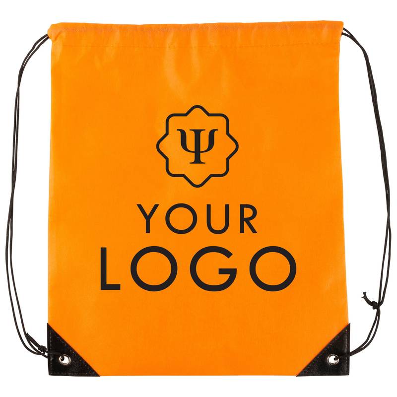 Sťahovací batoh z netkanej textílie, biely Sťahovací batoh z netkanej textílie, biely