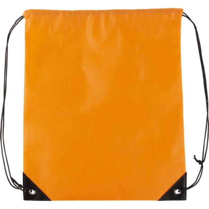 Sťahovací batoh z netkanej textílie, biely Sťahovací batoh z netkanej textílie, biely