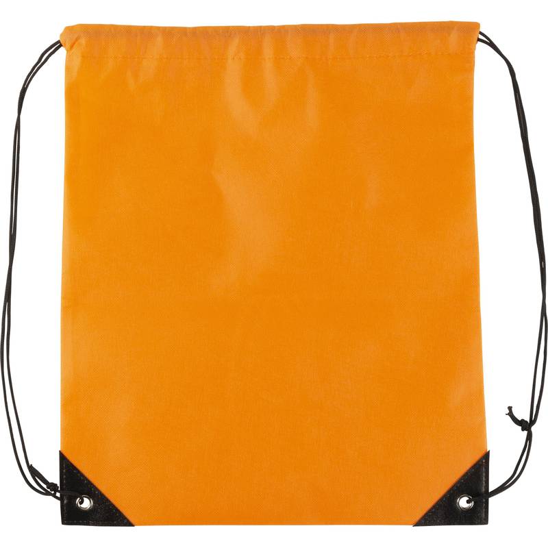 Sťahovací batoh z netkanej textílie, biely Sťahovací batoh z netkanej textílie, biely