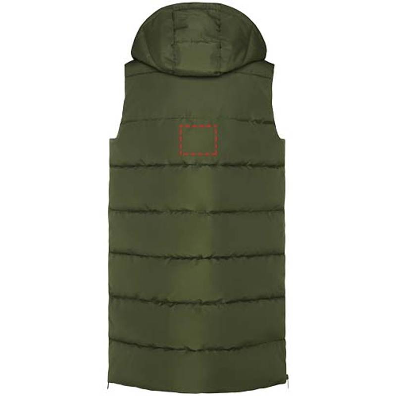 Dámská zateplená vesta Reine, zelená Militar, S Dámská zateplená vesta Reine, zelená Militar, S