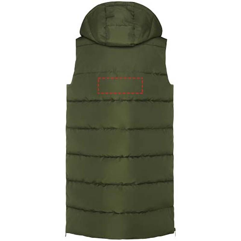 Dámská zateplená vesta Reine, zelená Militar, S Dámská zateplená vesta Reine, zelená Militar, S