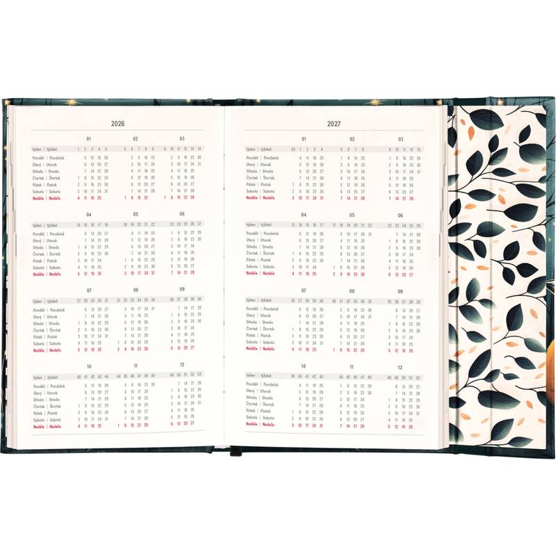 NOTIQUE Týždenný magnetický diár Líška 2026, 13 x 21 cm NOTIQUE Týždenný magnetický diár Líška 2026, 13 x 21 cm