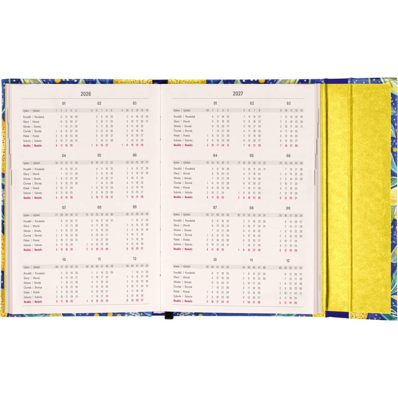 NOTIQUE Týždenný magnetický diár Citróny 2026, 11 x 16 cm NOTIQUE Týždenný magnetický diár Citróny 2026, 11 x 16 cm