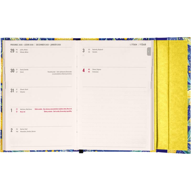 NOTIQUE Týždenný magnetický diár Citróny 2026, 11 x 16 cm NOTIQUE Týždenný magnetický diár Citróny 2026, 11 x 16 cm