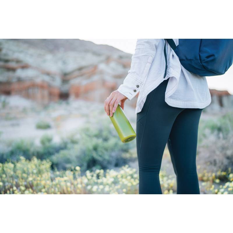 Láhev na vodu s madlem z RCS RPP, zelená Láhev na vodu s madlem z RCS RPP, zelená